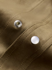 Men's Casual Faux-Suede Embroidered Long-Sleeve Shirt