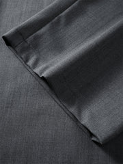 Men's Grey Relaxed Tapered Suit Pants