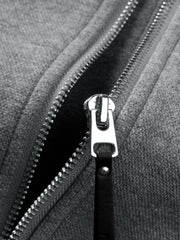 Men's Casual Solid Knit Stand-Collar Jacket