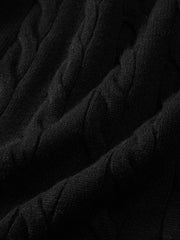 Men's Old Money Style Cable-Knit 30% Wool Sweater