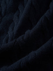 Men's Old Money Style Cable-Knit 30% Wool Sweater