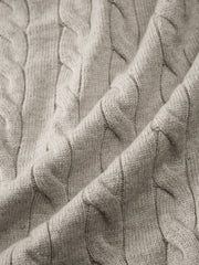 Men's Old Money Style Cable-Knit 30% Wool Sweater