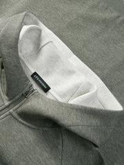 Men's Casual Structured Knit Hooded Jacket