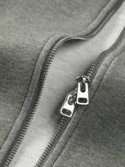 Men's Casual Structured Knit Hooded Jacket