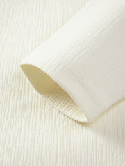 Men's Casual Cream Henley Sweatshirt