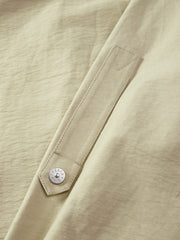 Men's Casual Solid Elastic-Hem Jacket