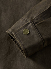 Men's Barn-Style Washed Distressed Jacket