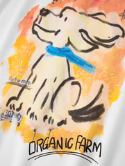 Men's Casual Wheat-Field Puppy T-Shirt