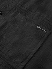 Men's Old Money Style Textured-Dobby Long-Sleeve Shirt