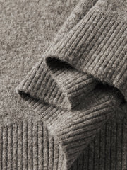 Men's Old Money Style Marl-Texture Half-Zip Sweater