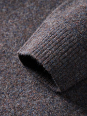 Men's Old Money Style Marl-Texture Half-Zip Sweater