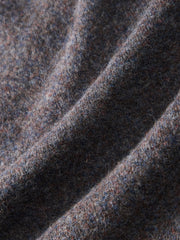 Men's Old Money Style Marl-Texture Half-Zip Sweater