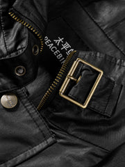 Men's Casual Waxed-Fabric Jacket