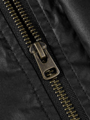Men's Casual Waxed-Fabric Jacket