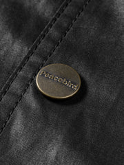 Men's Casual Waxed-Fabric Jacket