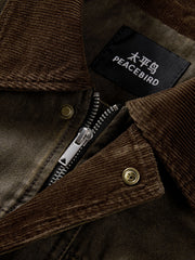 Men's Barn-Style Washed Distressed Jacket