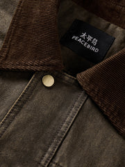 Men's Barn-Style Washed Distressed Jacket