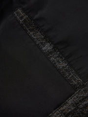 Men's Casual PU Collar Paneled Jacket