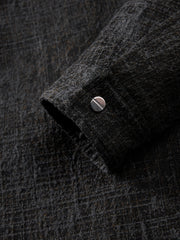 Men's Casual PU Collar Paneled Jacket
