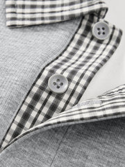 Men's Casual Shirt-Collar Faux-Layer Sweatshirt