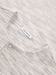 Men's Casual Waffle-Texture Henley  T-Shirt