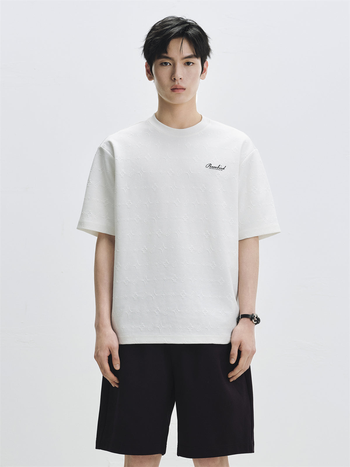 Men's Full Jacquard 3D Pattern T-Shirt