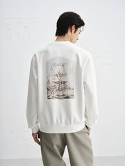 Men's Printed and Embroidered Stretch Sweatshirt