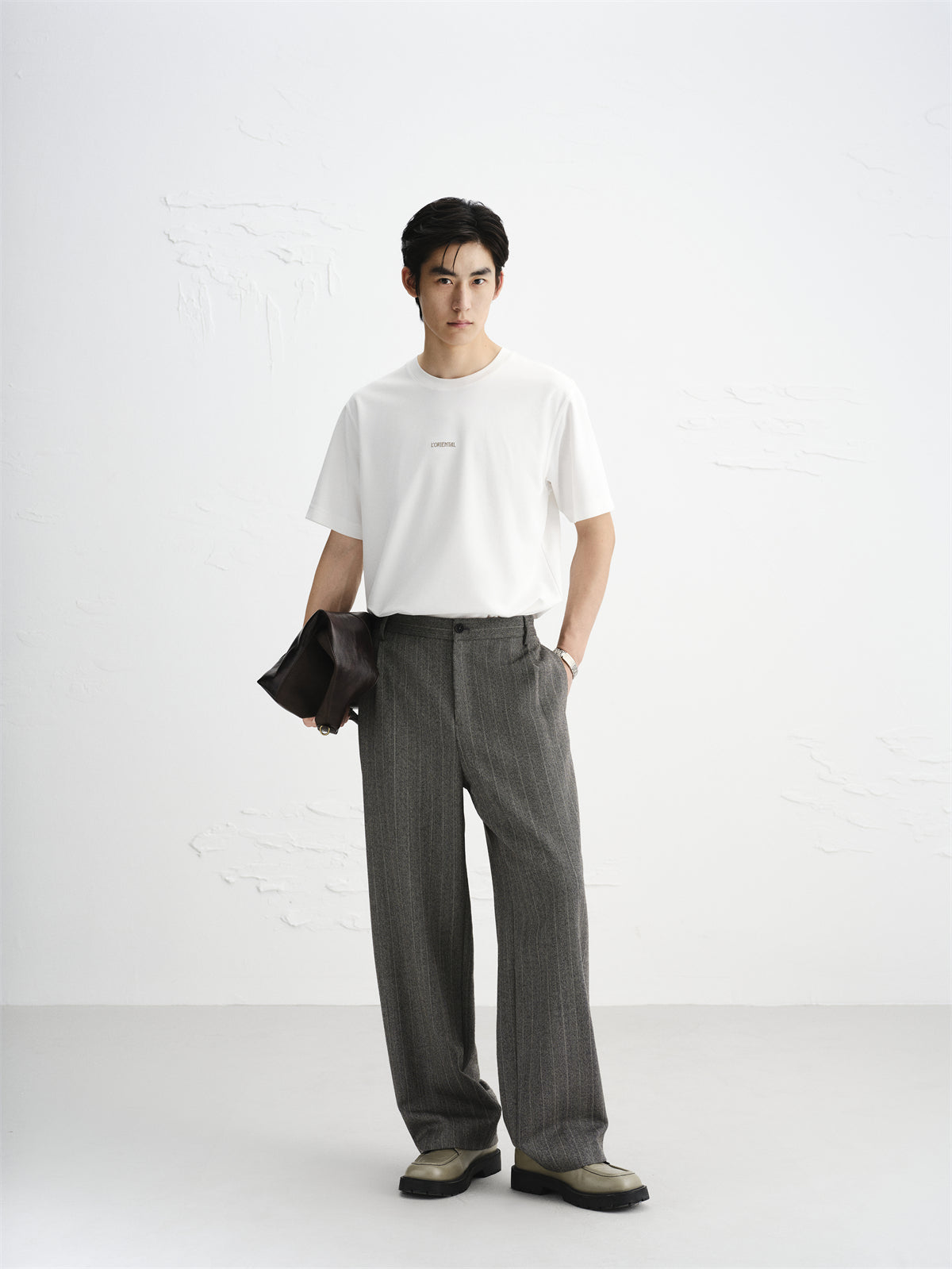 Men's Short-Sleeve T-Shirt with Back Embroidery