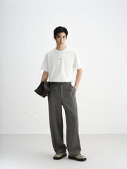 Men's Short-Sleeve T-Shirt with Back Embroidery