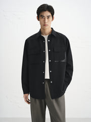 Men's Utility Long-Sleeve Shirt with Patch Pockets