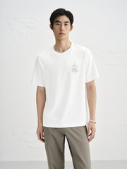 Men's Embroidered Crewneck T-Shirt