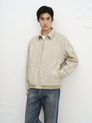 Men's Tie-Dye Oversized Collar Jacket