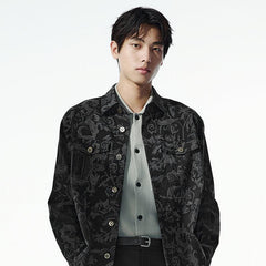 Men's Vintage Jacquard Soft Shirt