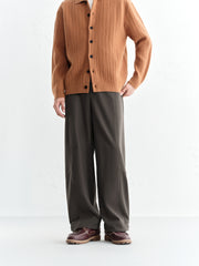 Men's Solid Wide-Leg Casual Pants