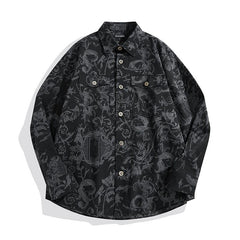 Men's Vintage Jacquard Soft Shirt