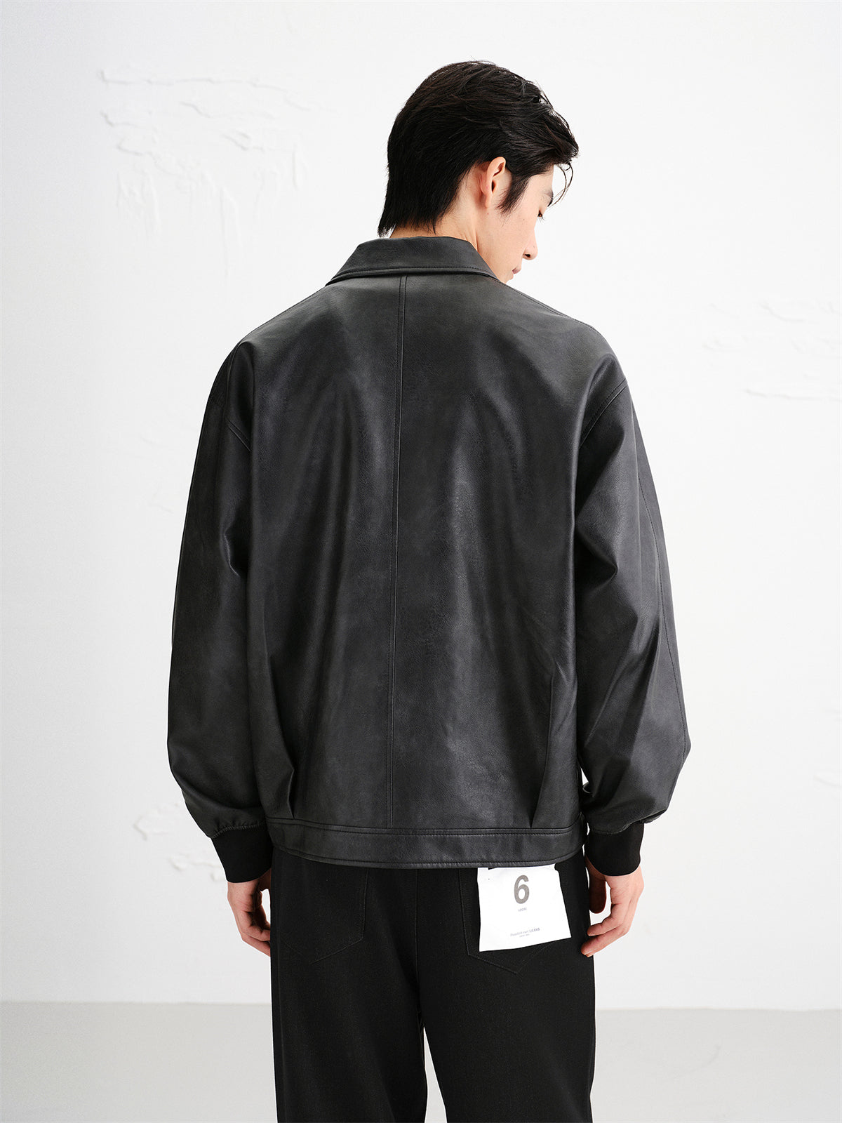 Men's Oversized PU Jacket