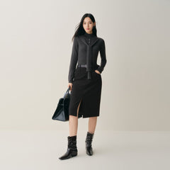 Women's Mock-Neck Pullover Sweater