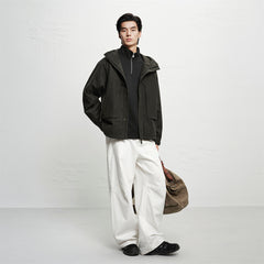 Men's Corduroy Jacket with 3D Pockets