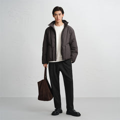 Men's Stand-Collar Goose Down Puffer Jacket