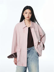 Women's Utility Jacket with Drawstring Waist