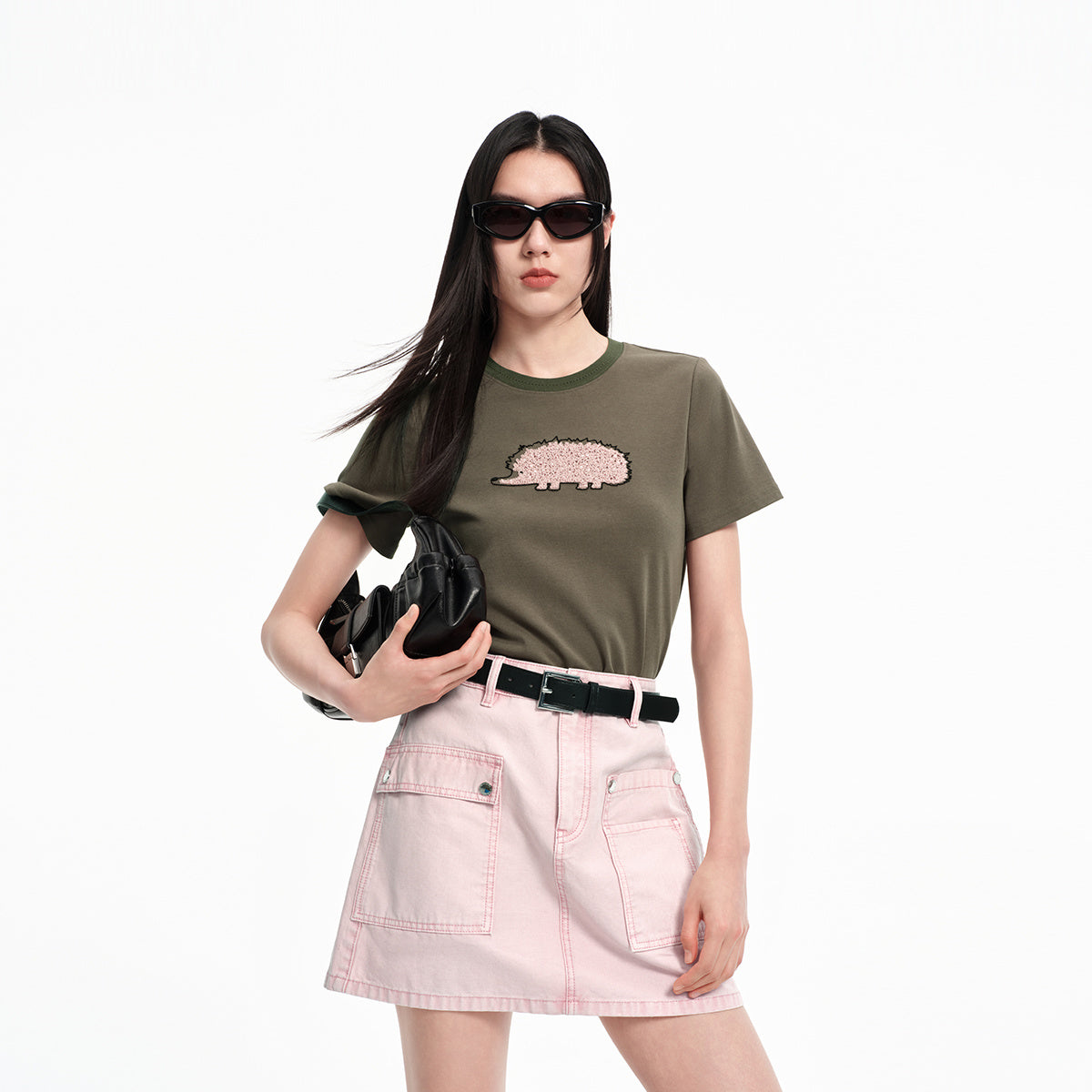 Women's Animal Embroidery T-Shirt