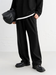 Men's Textured Wide-Leg Sweatpants