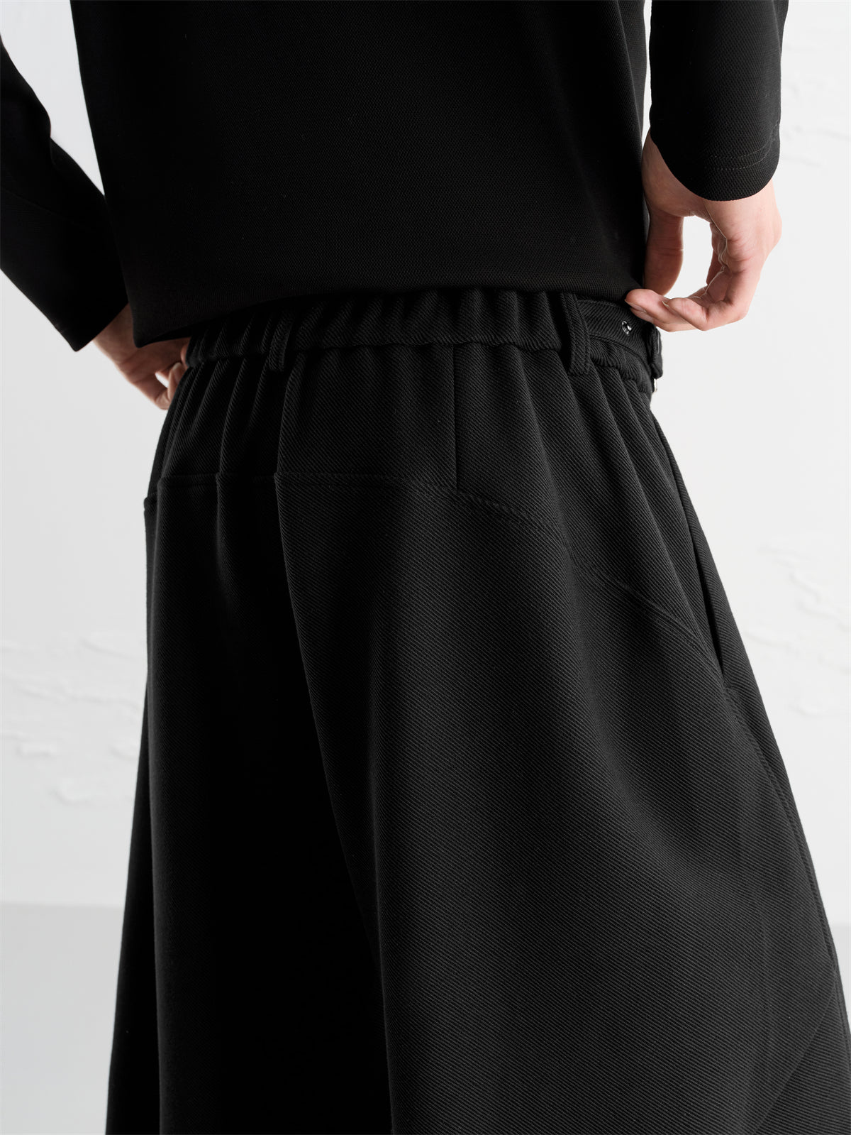 Men's Textured Wide-Leg Sweatpants