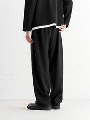 Men's Textured Wide-Leg Sweatpants