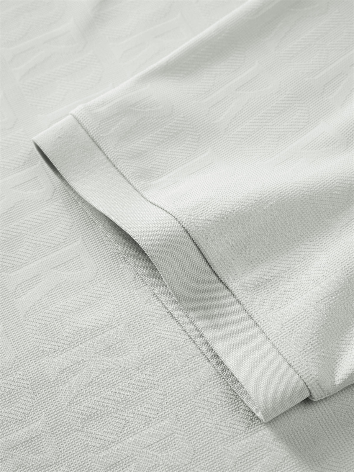 Men's Allover Letter Jacquard Polo Shirt