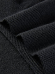 Men's Black Mock Neck Pullover