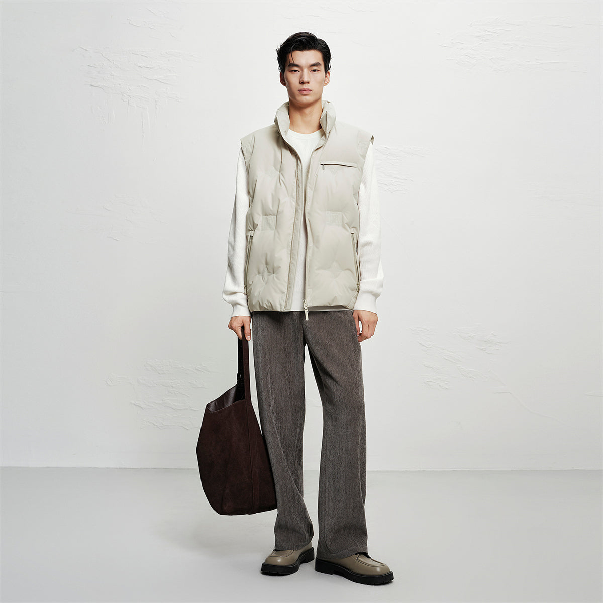 Men's Embossed Down Vest