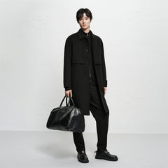 Men's Double-Face Trench-Style Coat