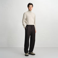Men's Slim-Fit High-Neck Knit Sweater