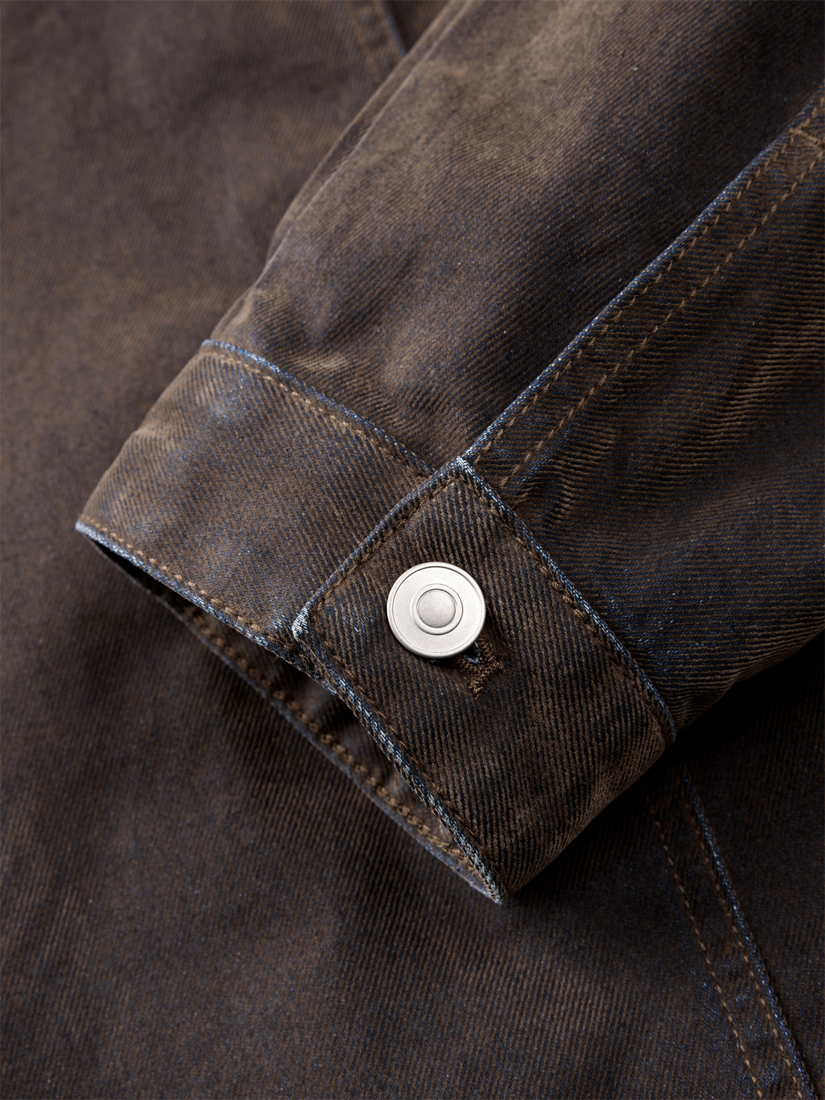 Men's Barn-Style Faux Denim Jacket
